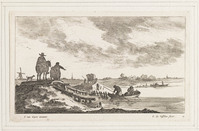 TvB G 3242
<br/>
De straat langs het kanaal
<br/>
<em>Visscher, Jan de (ca. 1636-na 1692)</em>